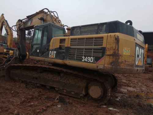 湖南出售转让二手8300小时2011年卡特彼勒349DL挖掘机