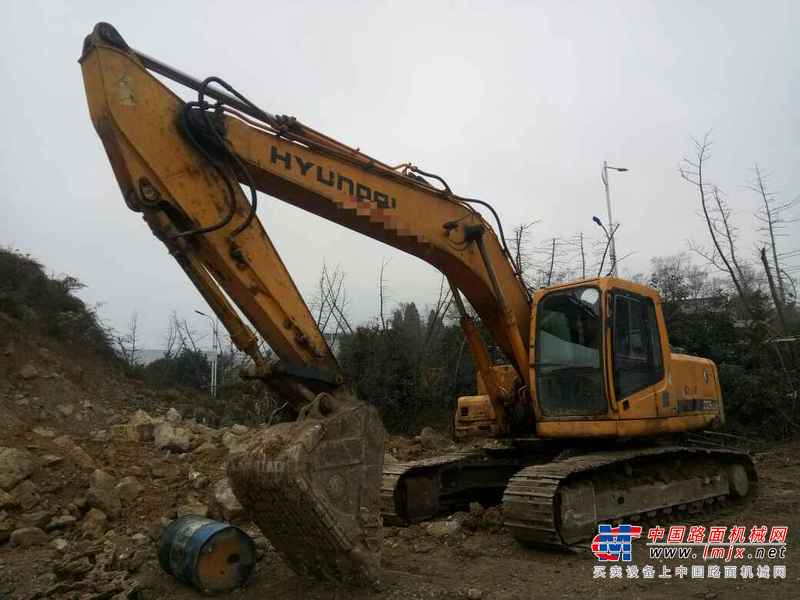 贵州出售转让二手7000小时2008年现代R225LC挖掘机