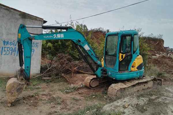 陕西出售转让二手8000小时2008年久保田KX155挖掘机