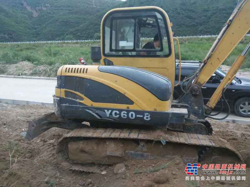陕西出售转让二手3500小时2010年玉柴YC60挖掘机