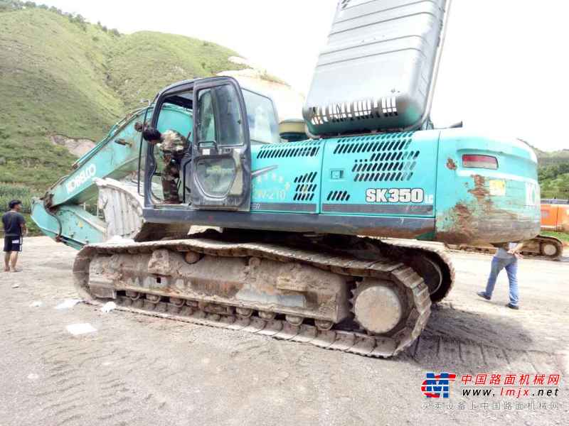 云南出售转让二手11690小时2010年神钢SK350LC挖掘机