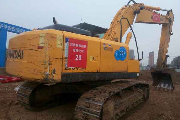 河南出售转让二手5000小时2012年现代R225LC挖掘机