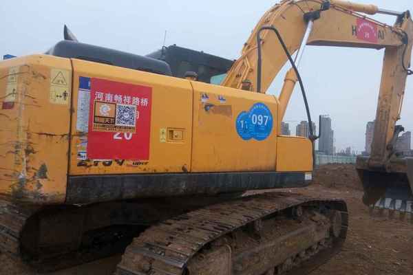 河南出售转让二手5000小时2012年现代R225LC挖掘机