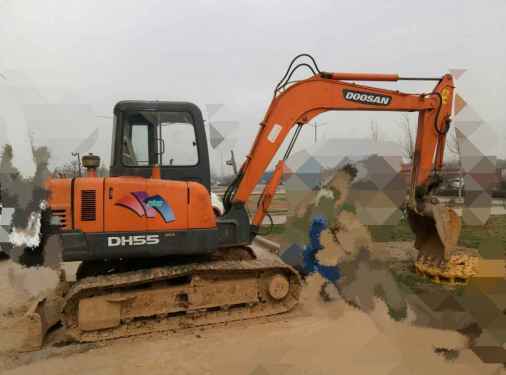 山西出售转让二手6000小时2012年斗山DH55挖掘机