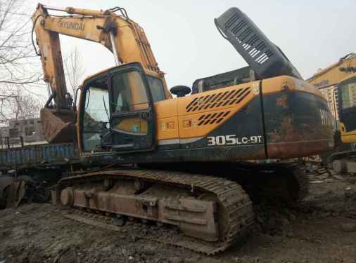 河南出售转让二手8000小时2010年现代R305LC挖掘机