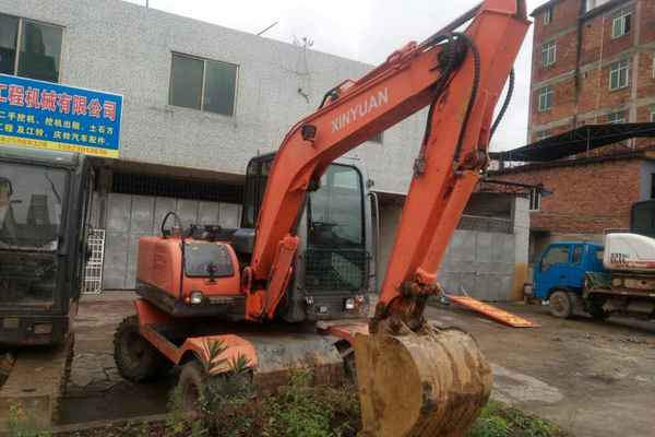 广东出售转让二手6200小时2012年新源机械轮挖65W挖掘机
