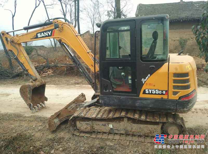 陕西出售转让二手2750小时2015年三一重工SY55C挖掘机