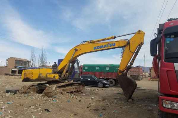 内蒙古出售转让二手10000小时2008年小松PC220挖掘机