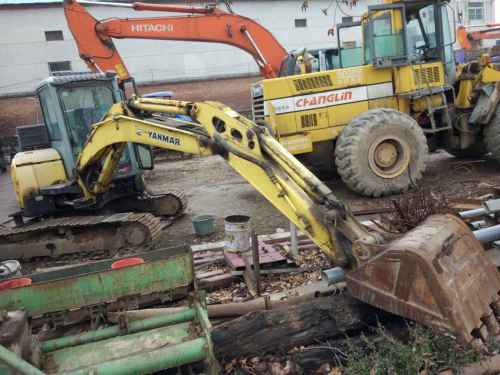 陕西出售转让二手8000小时2008年洋马ViO55挖掘机