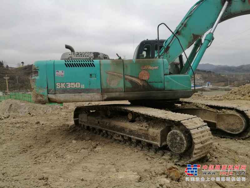 贵州出售转让二手21800小时2008年神钢SK350LC挖掘机