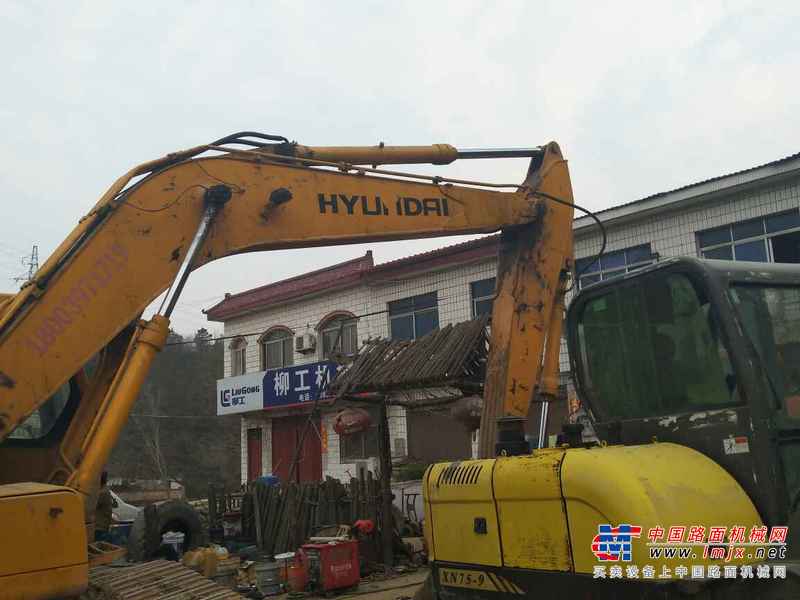 河南出售转让二手12000小时2007年现代R225LC挖掘机