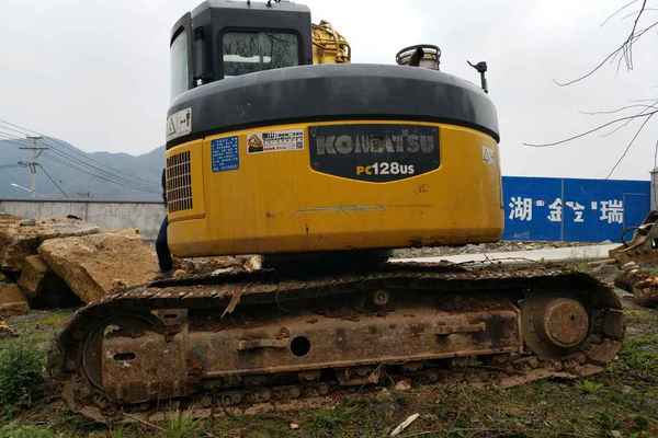 湖北出售转让二手10000小时2007年小松PC128US挖掘机