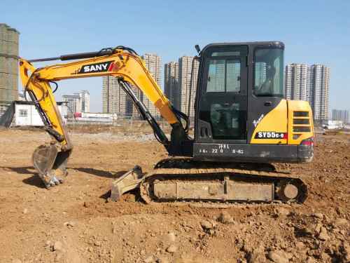 河南出售转让二手3848小时2014年三一重工SY55C挖掘机