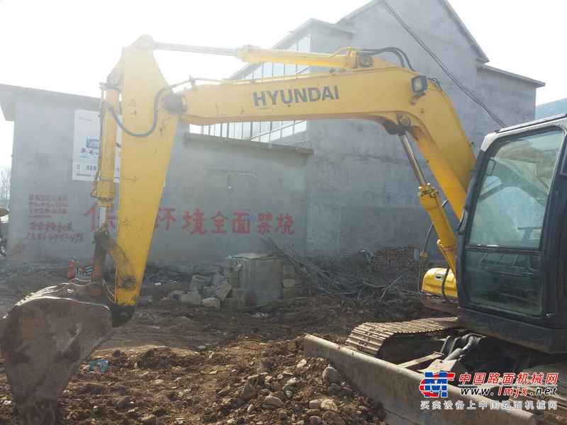 山东出售转让二手5000小时2010年现代R80挖掘机
