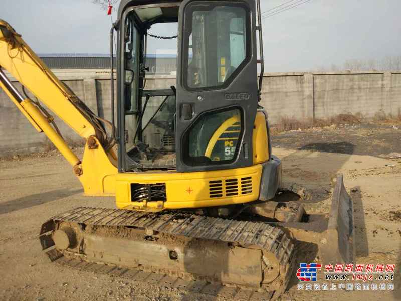 山东出售转让二手3400小时2012年小松PC55MR挖掘机