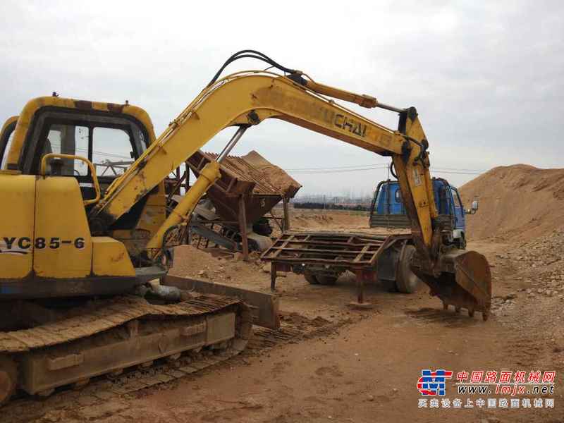 山东出售转让二手9000小时2008年玉柴YC85挖掘机