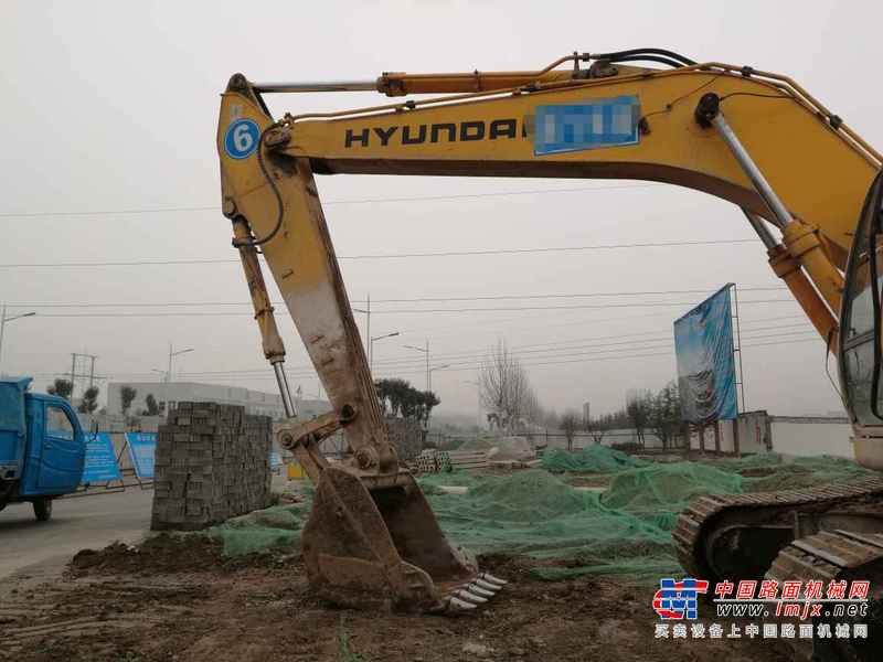 河南出售转让二手9611小时2007年现代R225LC挖掘机