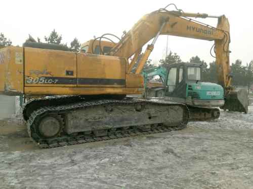 黑龙江出售转让二手10000小时2008年现代R305LC挖掘机