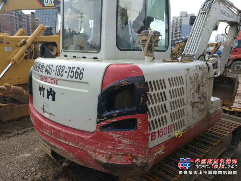 贵州出售转让二手3700小时2012年竹内TB160C挖掘机