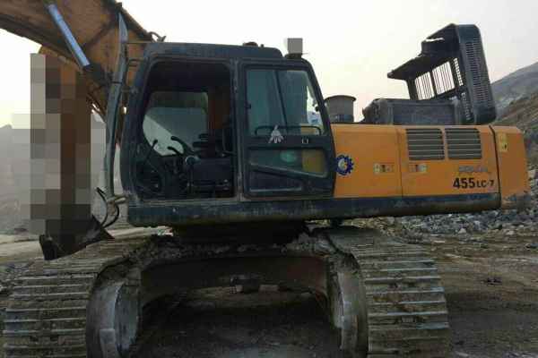 河南出售转让二手9000小时2012年现代R455LC挖掘机