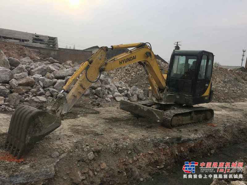 江苏出售转让二手4580小时2013年现代R60挖掘机