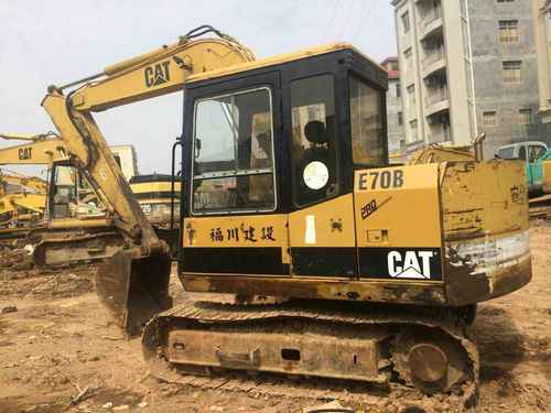 广东出售转让二手10000小时2004年卡特彼勒E70B挖掘机