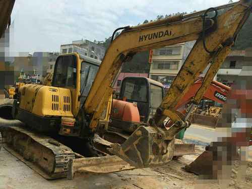 广东出售转让二手12000小时2008年现代R60挖掘机
