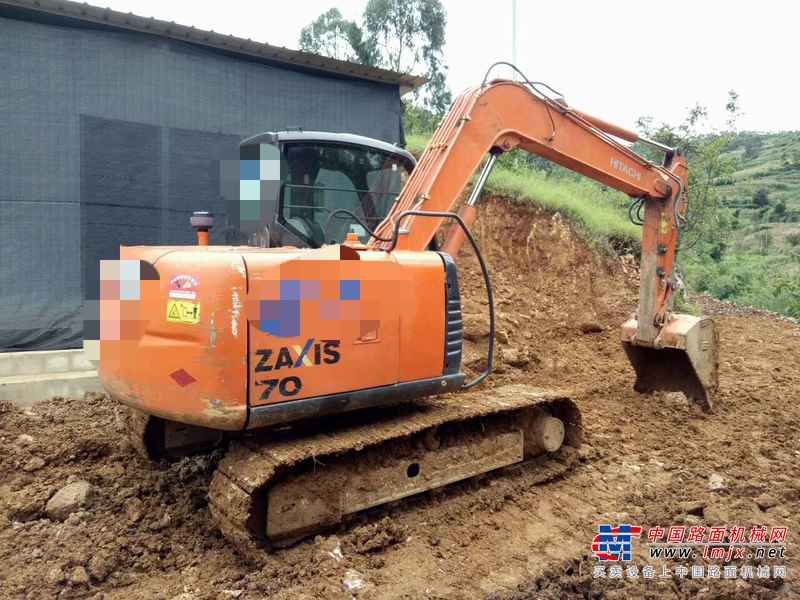 云南出售转让二手1736小时2013年日立ZX70挖掘机