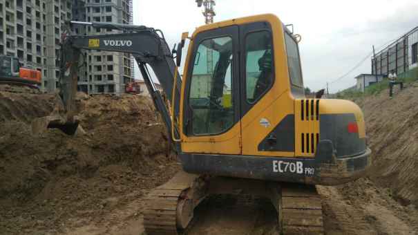 山西出售转让二手4500小时2012年沃尔沃EC55B挖掘机