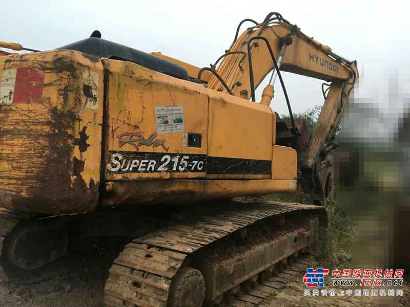 江西出售转让二手4280小时2007年现代R215挖掘机