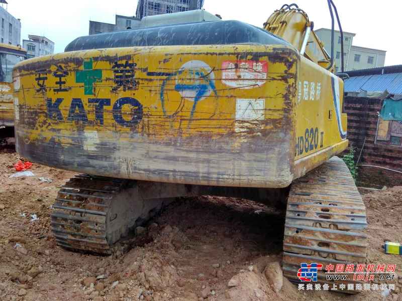 广东出售转让二手8000小时2007年加藤HD820III挖掘机