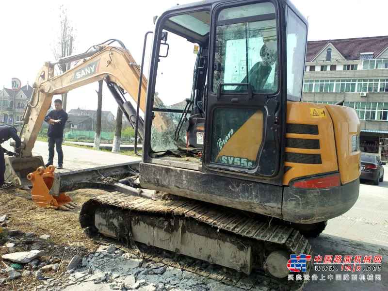 浙江出售转让二手2000小时2016年三一重工SY55C挖掘机