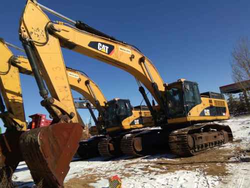 内蒙古出售转让二手4500小时2010年卡特彼勒345D挖掘机