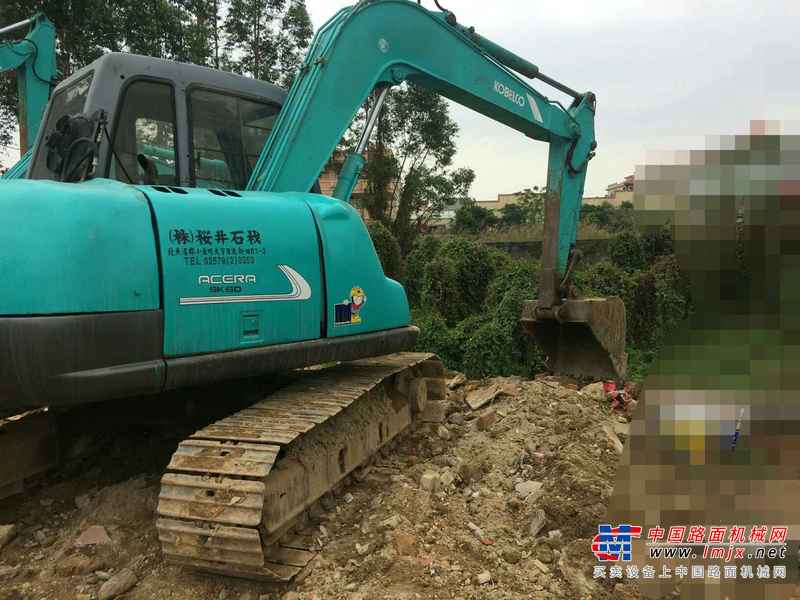 广东出售转让二手12000小时2003年神钢SK60挖掘机
