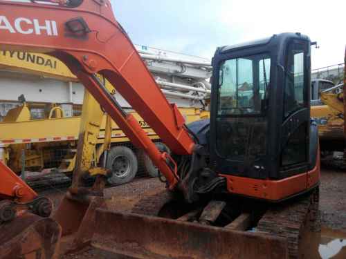 云南出售转让二手3000小时2014年日立ZX65USB挖掘机