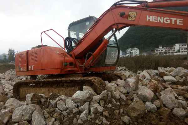 贵州出售转让二手8608小时2008年恒特重工HT80挖掘机