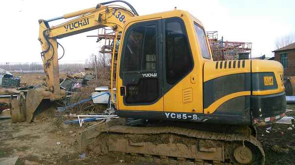 辽宁出售转让二手6500小时2011年玉柴YC85挖掘机