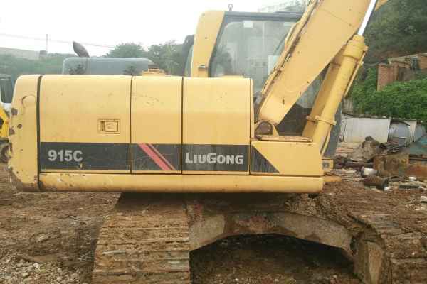 云南出售转让二手12600小时2008年柳工CLG915C挖掘机