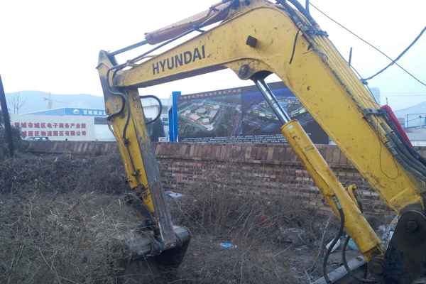山西出售转让二手6900小时2009年现代R55挖掘机