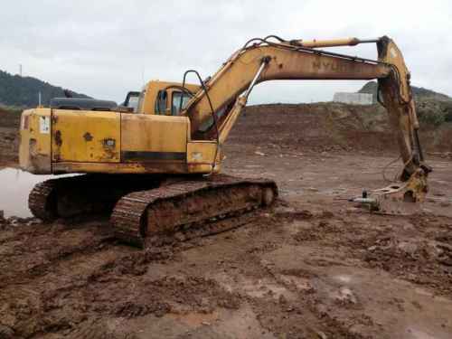 湖南出售转让二手12000小时2008年现代R225LC挖掘机