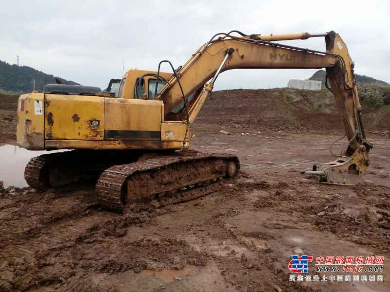湖南出售转让二手12000小时2008年现代R225LC挖掘机