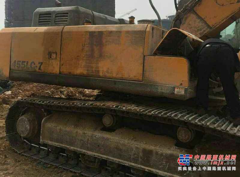 河南出售转让二手7000小时2013年现代R455LC挖掘机