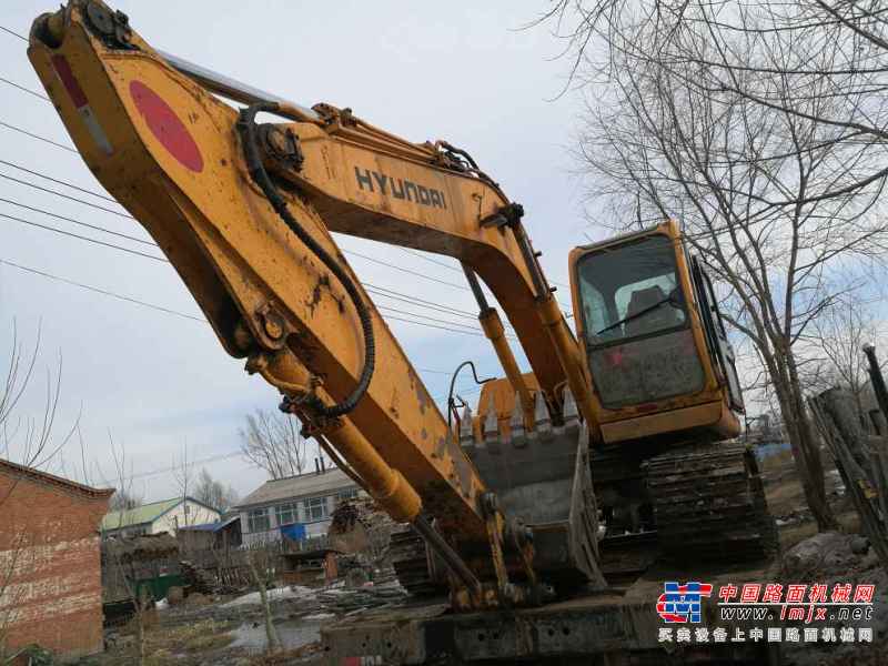 黑龙江出售转让二手14000小时2007年现代R130LC挖掘机