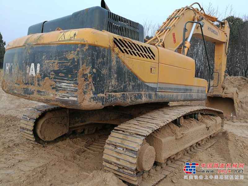 陕西出售转让二手6000小时2012年现代R385LC挖掘机