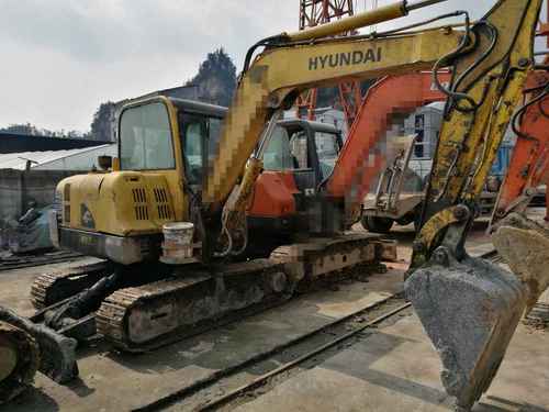 湖北出售转让二手12000小时2008年现代R60挖掘机