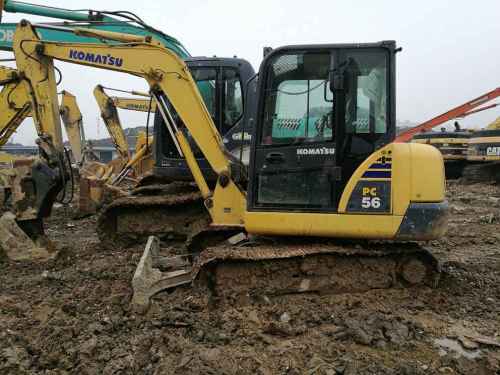 湖北出售转让二手6200小时2012年小松PC56挖掘机
