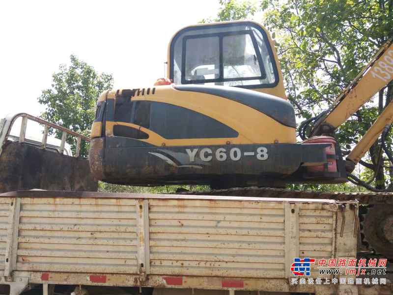 陕西出售转让二手3500小时2012年玉柴YC60挖掘机