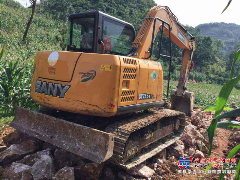 贵州出售转让二手1500小时2015年三一重工SY75C挖掘机