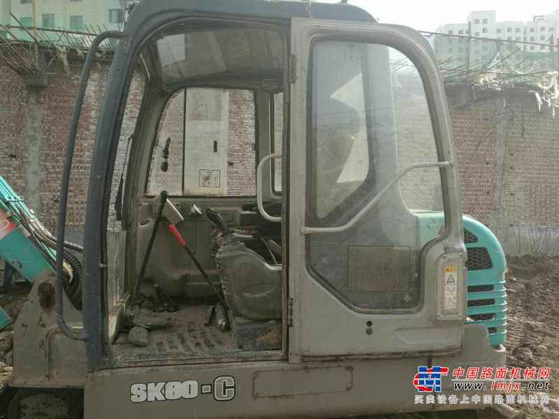 山西出售转让二手4856小时2008年神钢SK55挖掘机