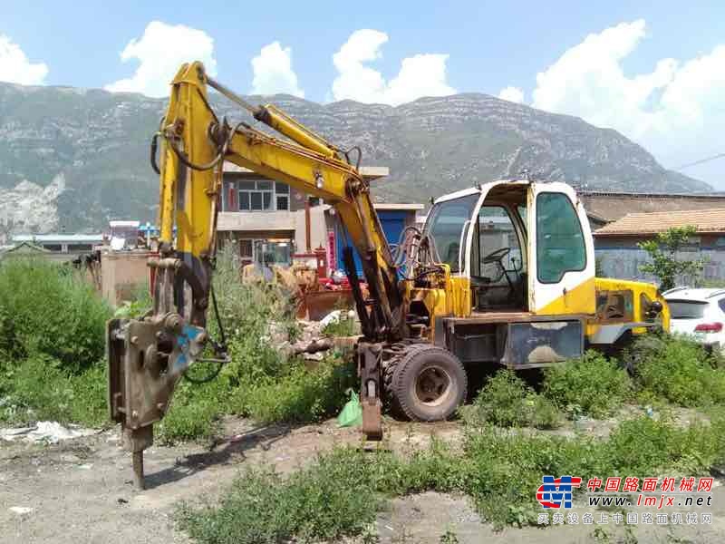 山西出售转让二手5000小时2007年濮工轮挖WY133挖掘机